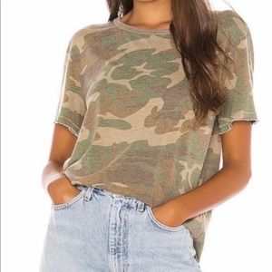 Free people army t shirt